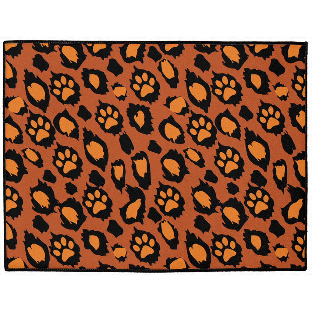 Leopawd Print Dog Mat-0