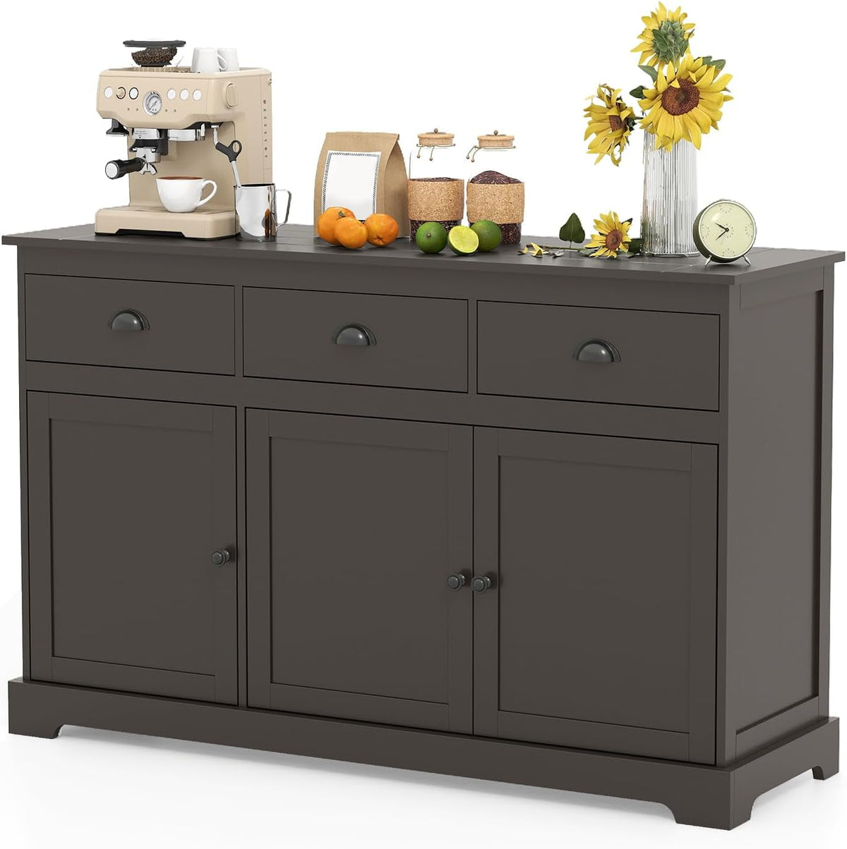 Modern Sideboard Buffet Cabinet With Wide Countertop-0