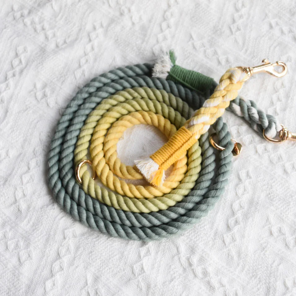 HANDS FREE DOG ROPE LEASH - AVOCADO-0