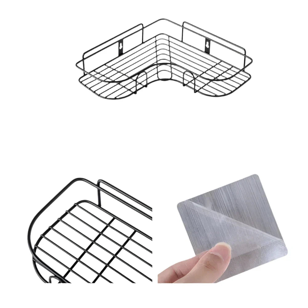 Non-Perforated Triangle Bathroom Shelf-0
