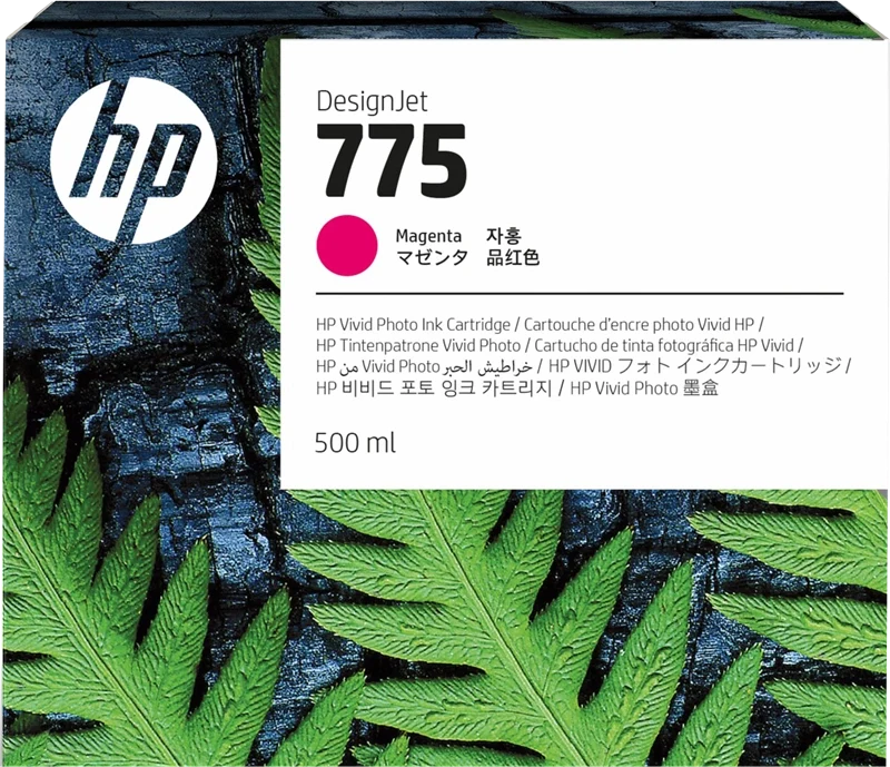 Original HP 775 Standard Yield Magenta (500ml) Ink Cartridge, 1XB18A-0