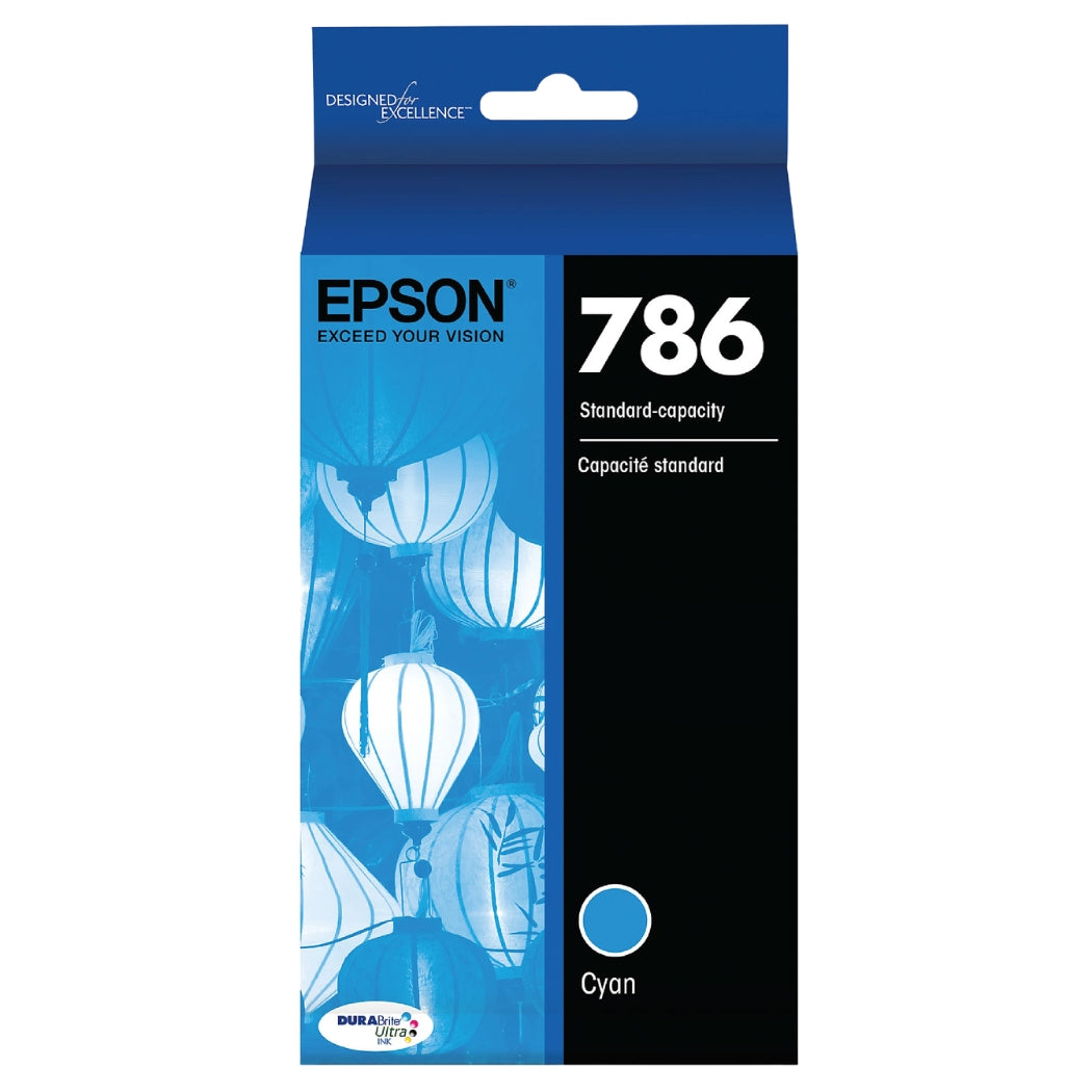 Original Epson 786 Standard Yield Cyan Ink Cartridge-0