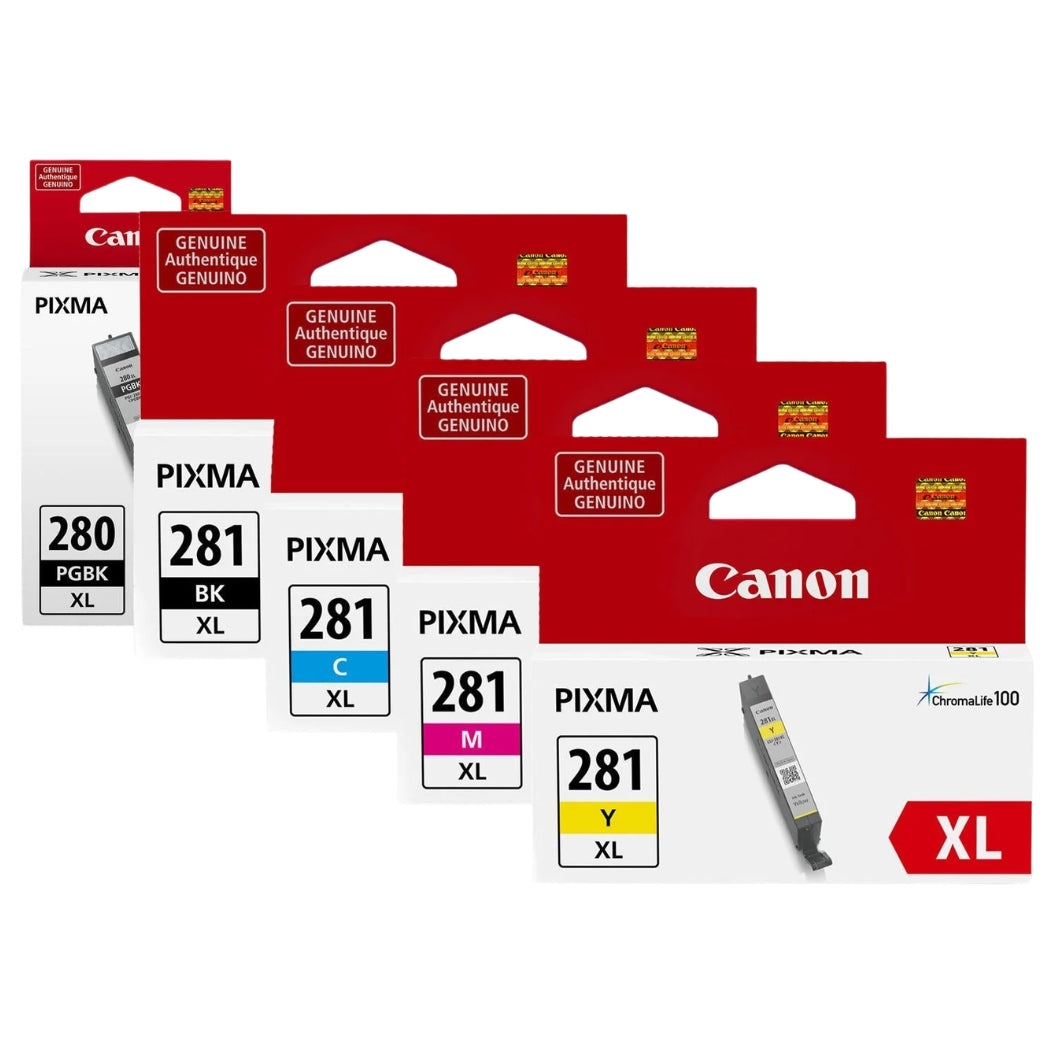 Original Canon PGI-280XL-(Black ) | CLI-281XL-(Color) High Yield Ink Cartridges,2021C006-5 Pack-0