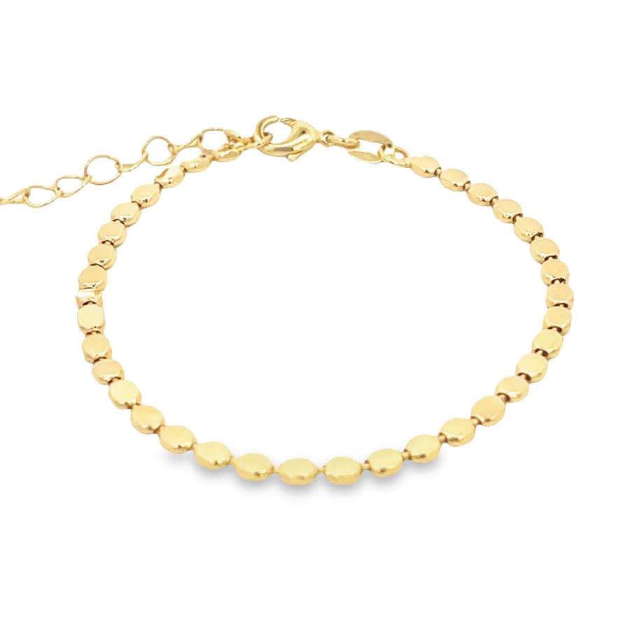 3mm Flat Ball Disc Bracelet (I374)