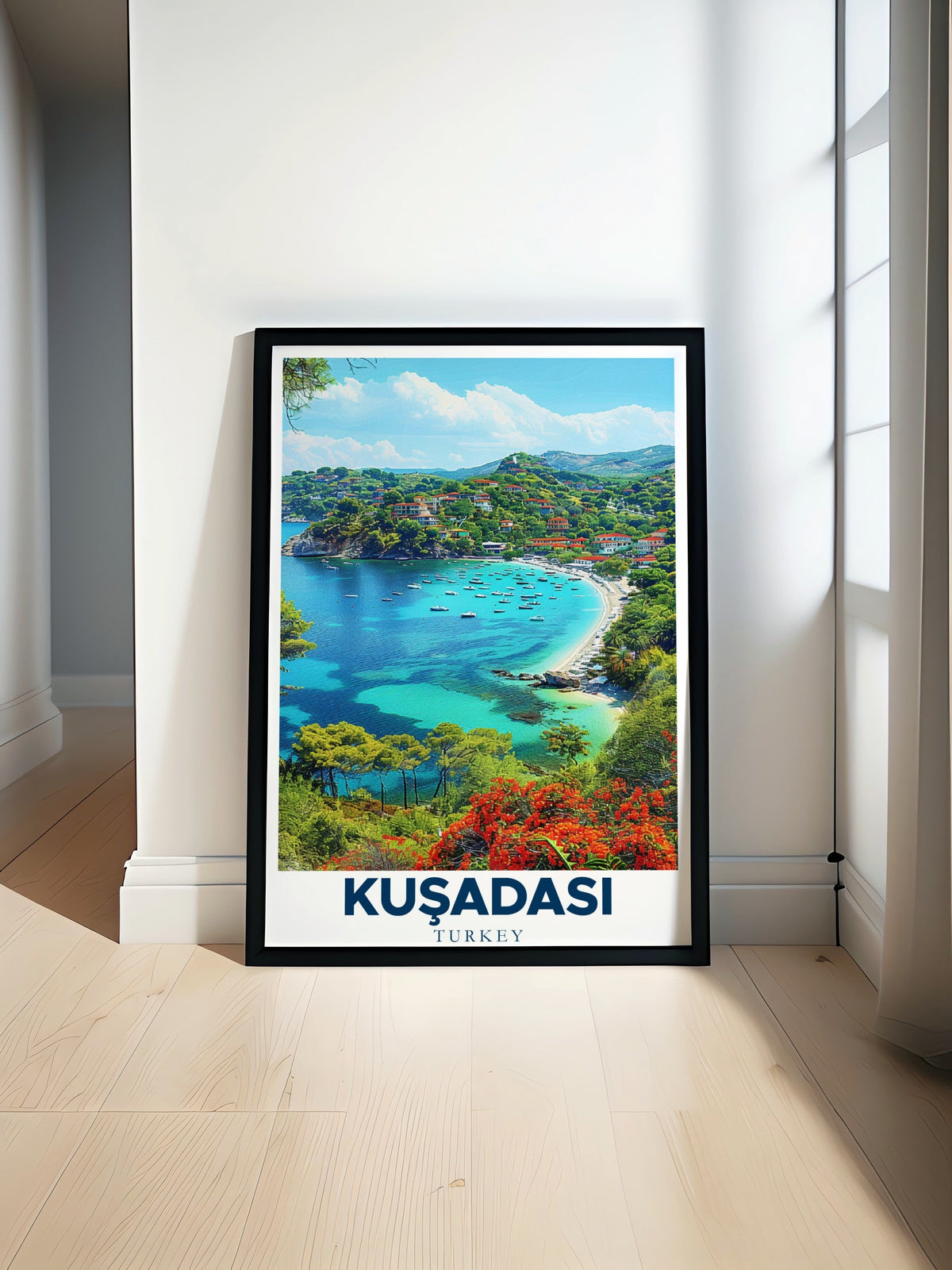 Kusadasi Art Print - Pegion Island Travel Art - Kusadasi Travel Poster - Kusadasi Poster Print - Turkey Wall Art-0
