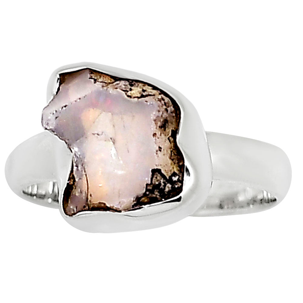 Ethiopian Opal Rough Ring size-7 R-1001 25-ER16205-0
