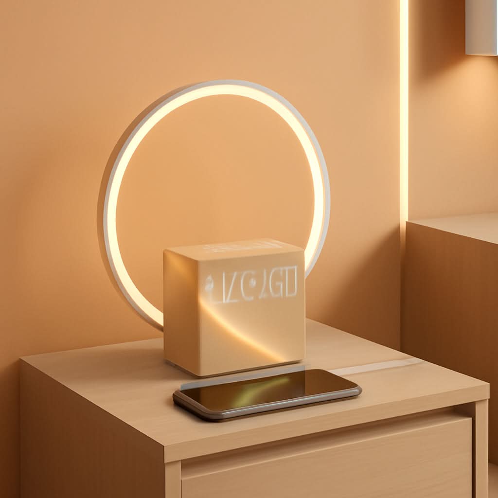 Sunrise Alarm Clock for Heavy Sleepers Adults, Wake-Up Light, Sleep Aid 10 White Noise Sound Machines with 30/60/90 Timer, 3 Level Dimmable Touch Table Lamp with Snooze USB Charger Port-0