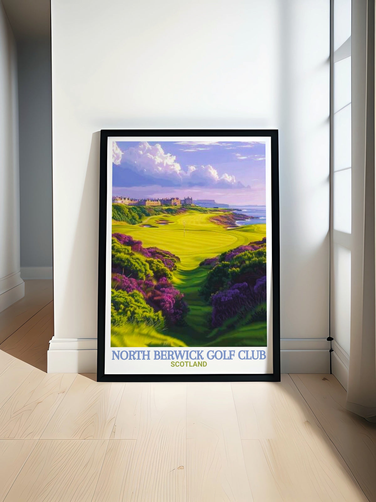 North Berwick Golf Club Poster Print - Scotland Travel Print - Europe Canvas Art - Europe Travel Poster-0