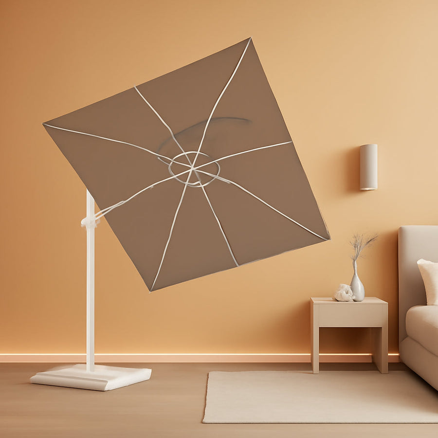 Large Cantilever Patio Umbrella Featuring Side Tilt