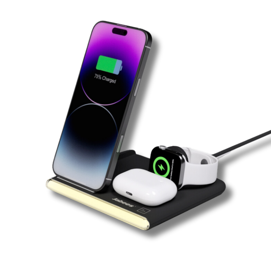 Jabees PowerGlow 4-in-1 Foldable Wireless Charging Station