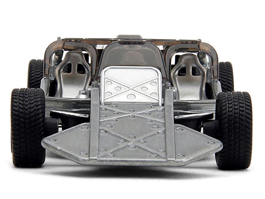 Flip Car Raw Metal "Fast & Furious 6" (2013) Movie "25 Years of Fast & Furious" Series 1/32 Diecast Model Car by Jada