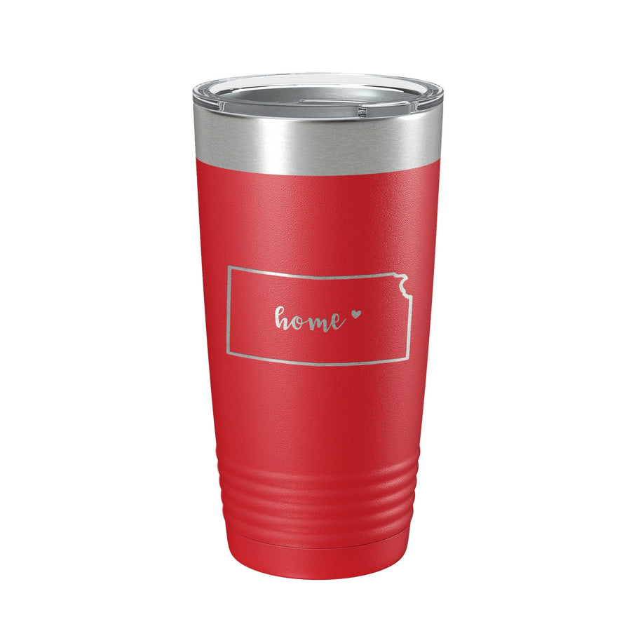 Kansas Tumbler Home State Travel Mug Insulated Laser Engraved Map Coffee Cup 20 oz