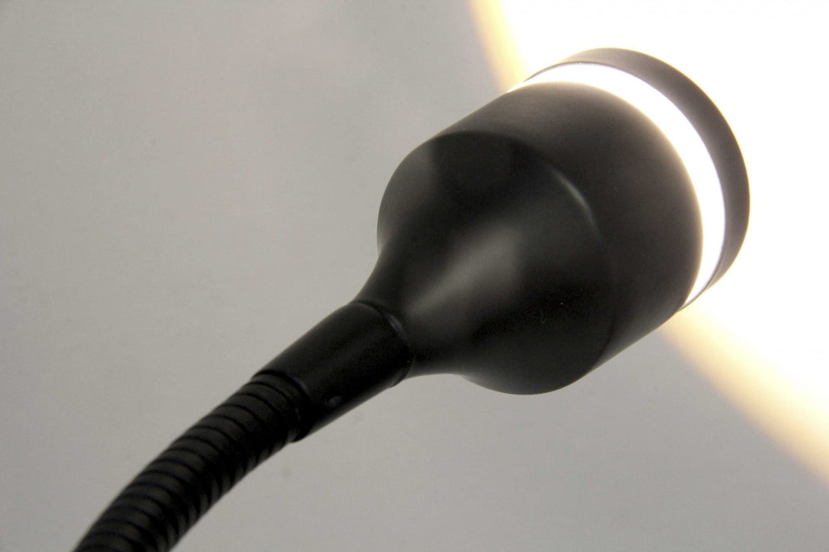 Matte Black Metal Led Adjustable Desk Lamp-0