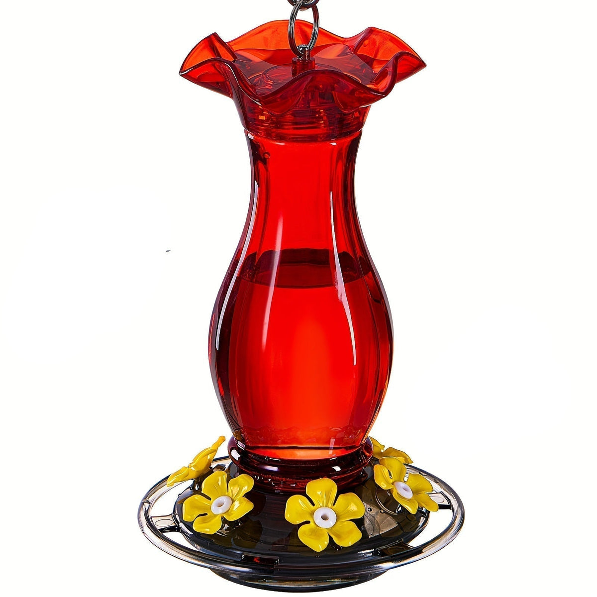 Ant-Moat Hummingbird Feeder With 6 Feeding Ports-0