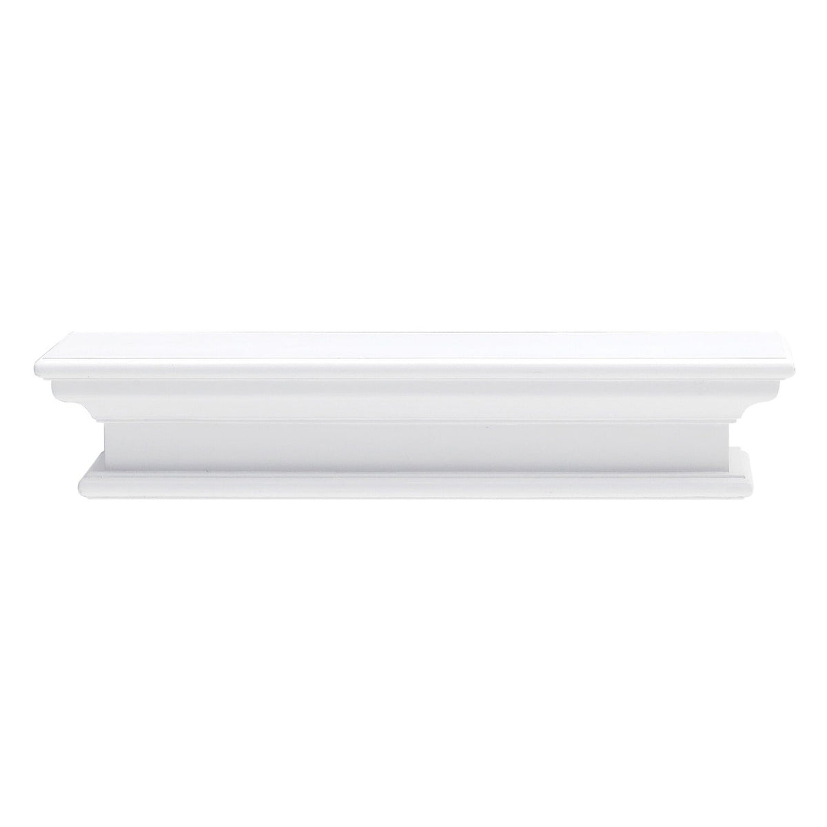 23" Classic White Floating Wall Shelf-0