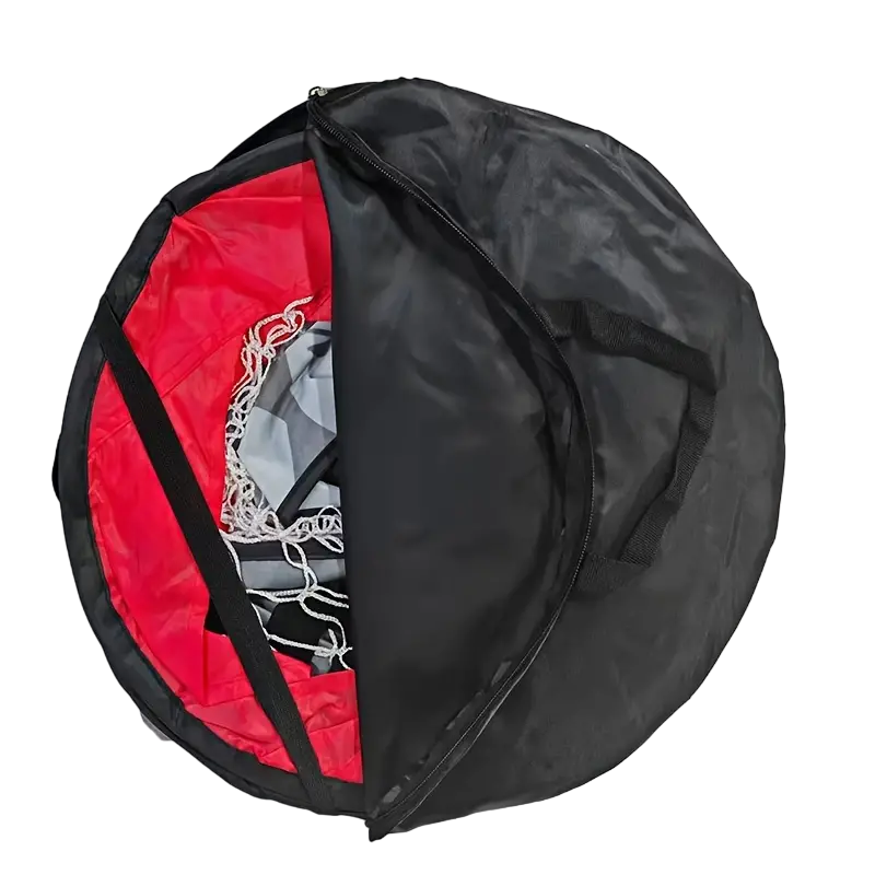 Portable Dual-Use Folding Soccer Goal - Red