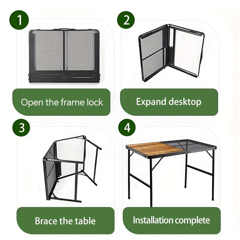 Picnic Table with Aluminum Hardwood-0