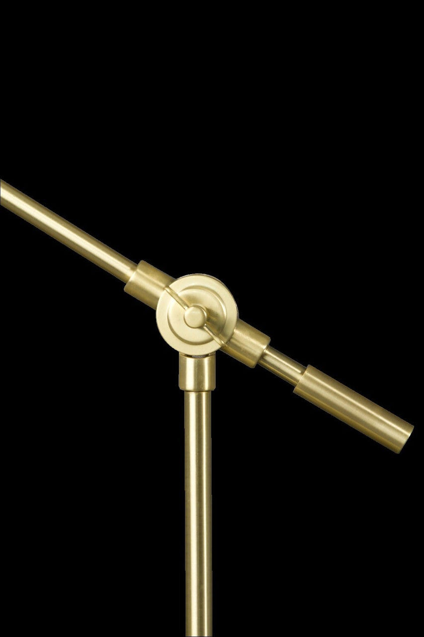 Shiny Satin Brass LED Adjustable Desk Lamp-0