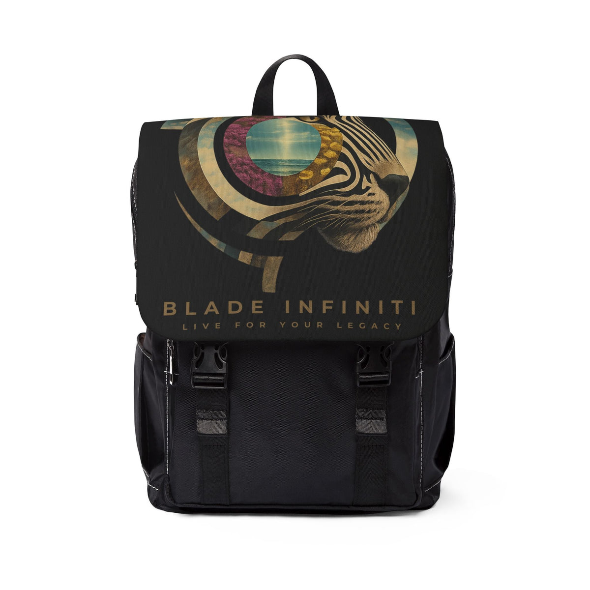 Safari Bloom Tiger Shoulder Backpack-0
