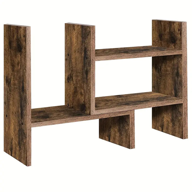 Wooden Desktop Organizer and Display Shelf