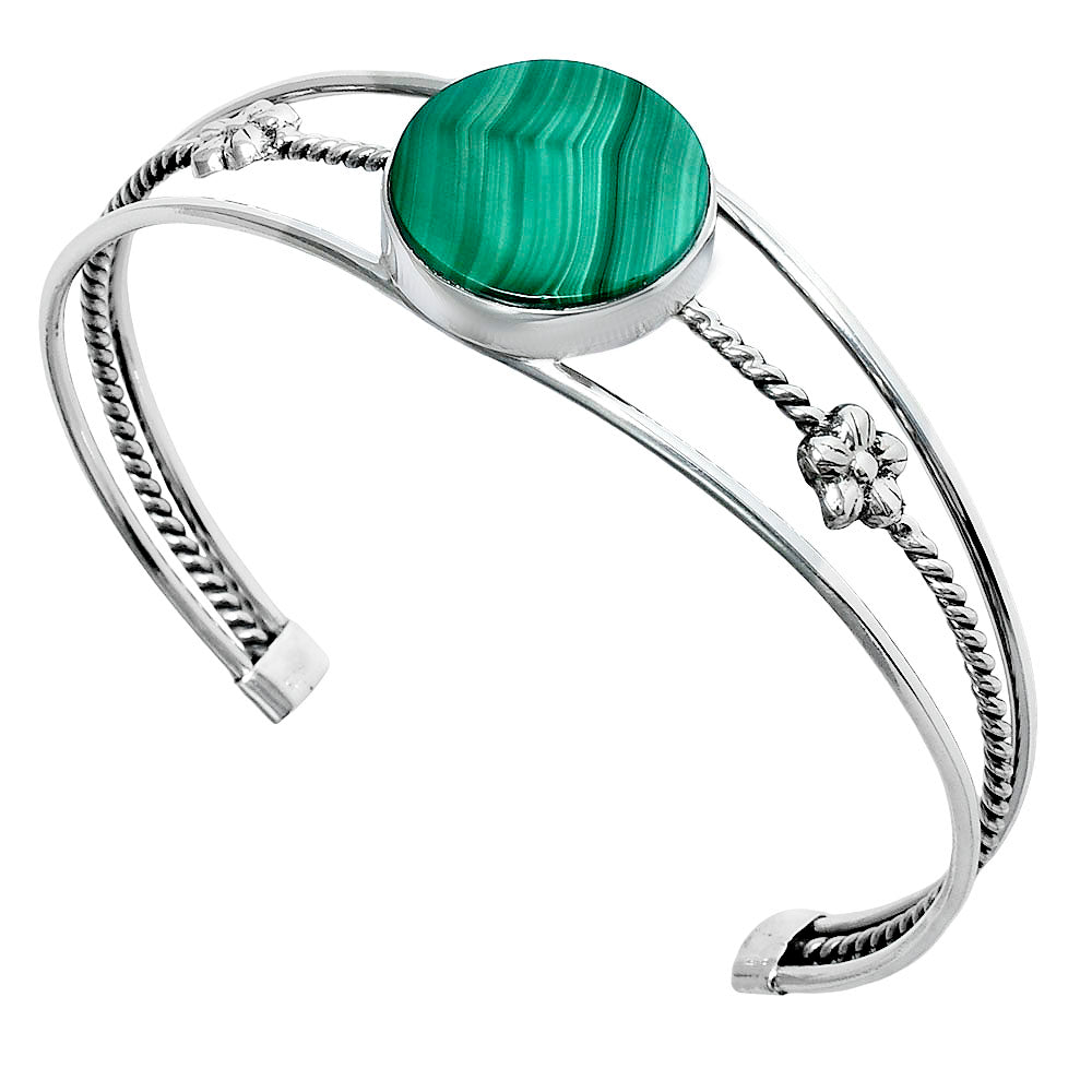 Premium Quality Malachite Eye - Congo Cuff Bangle Bracelet B-1012 41-EB10441-1