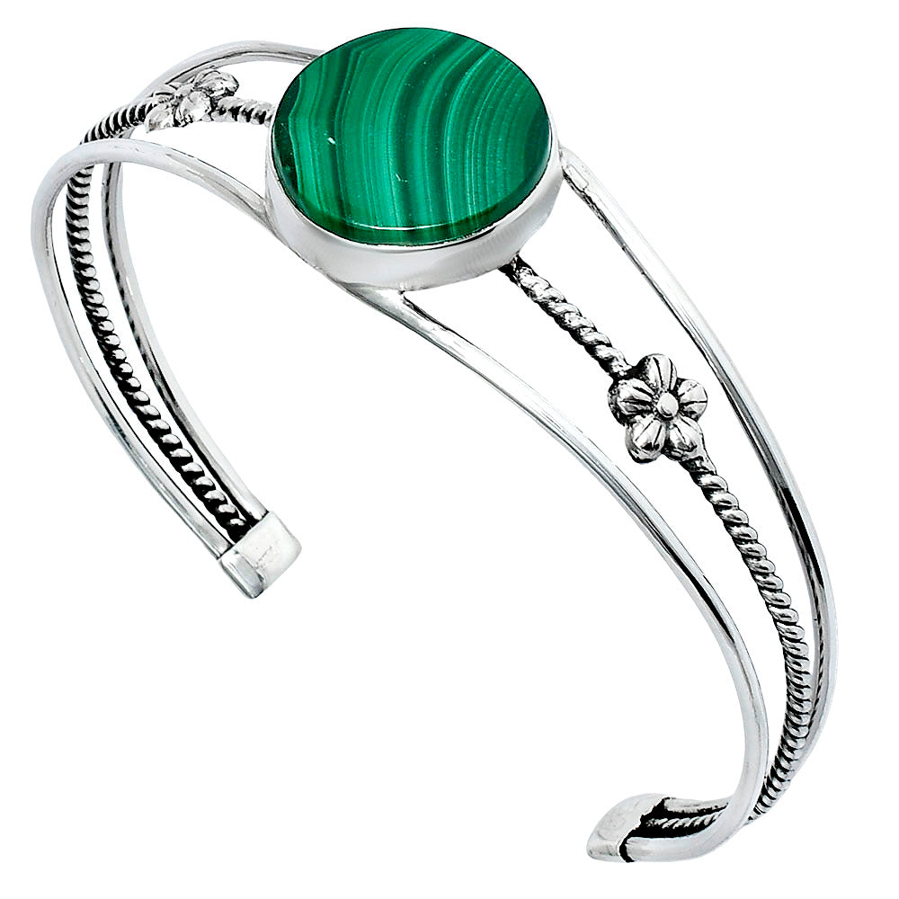 Premium Quality Malachite Eye - Congo Cuff Bangle Bracelet B-1012 41-EB10444-1