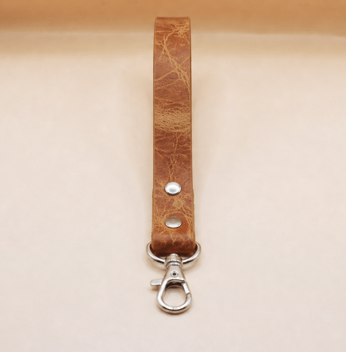 Marble Mustard Mini BDSM Leather Leash-0