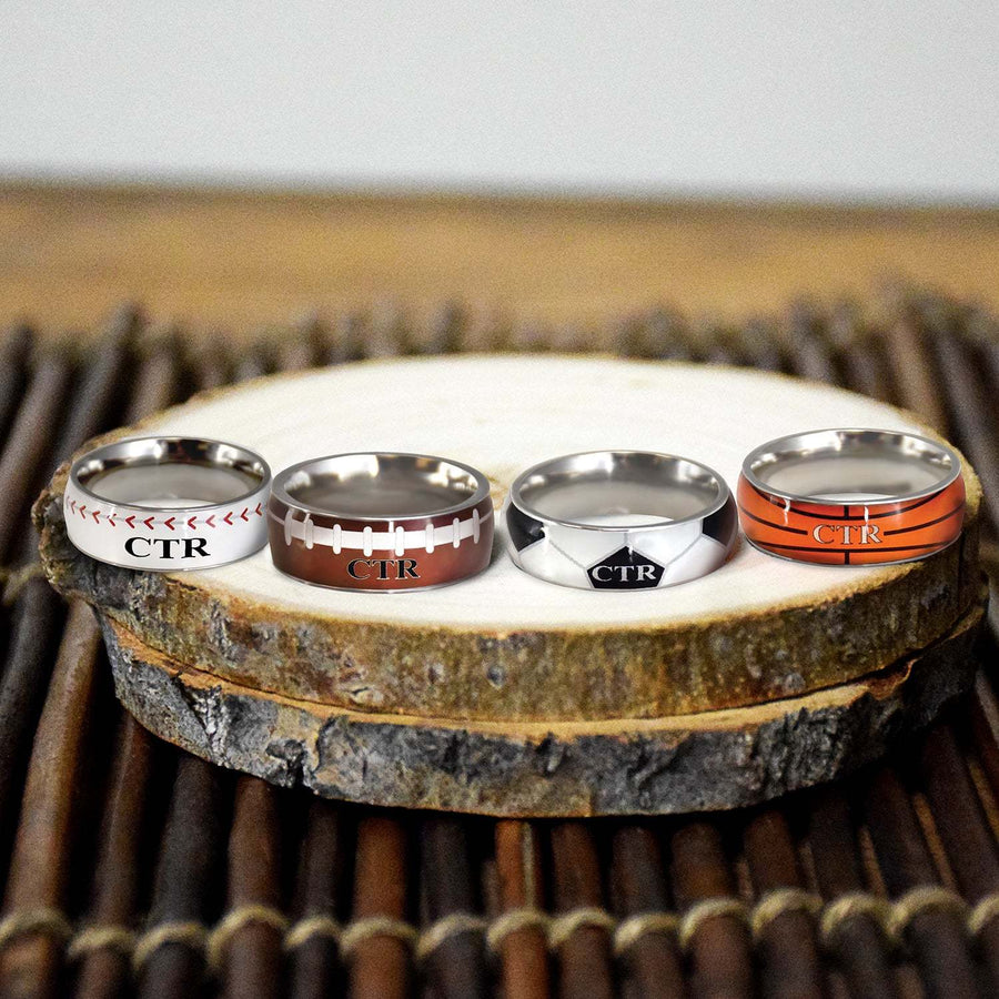 Ringmasters Football Stainless Steel Choose the Right CTR Ring