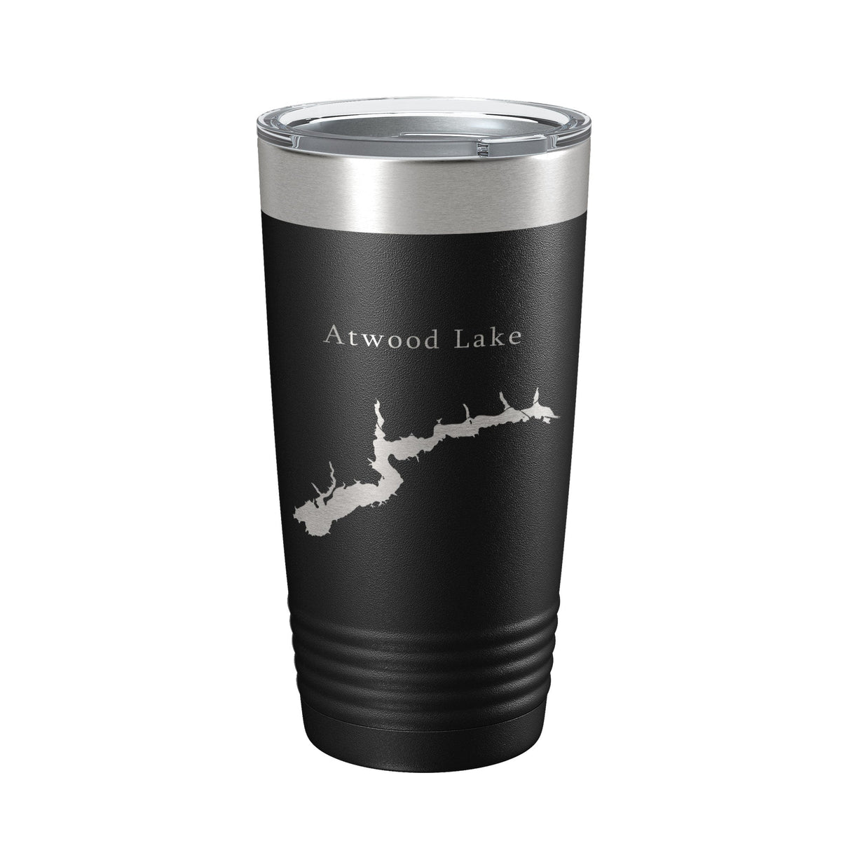 Atwood Lake Map Tumbler Travel Mug Insulated Laser Engraved Coffee Cup Ohio 20 oz-5