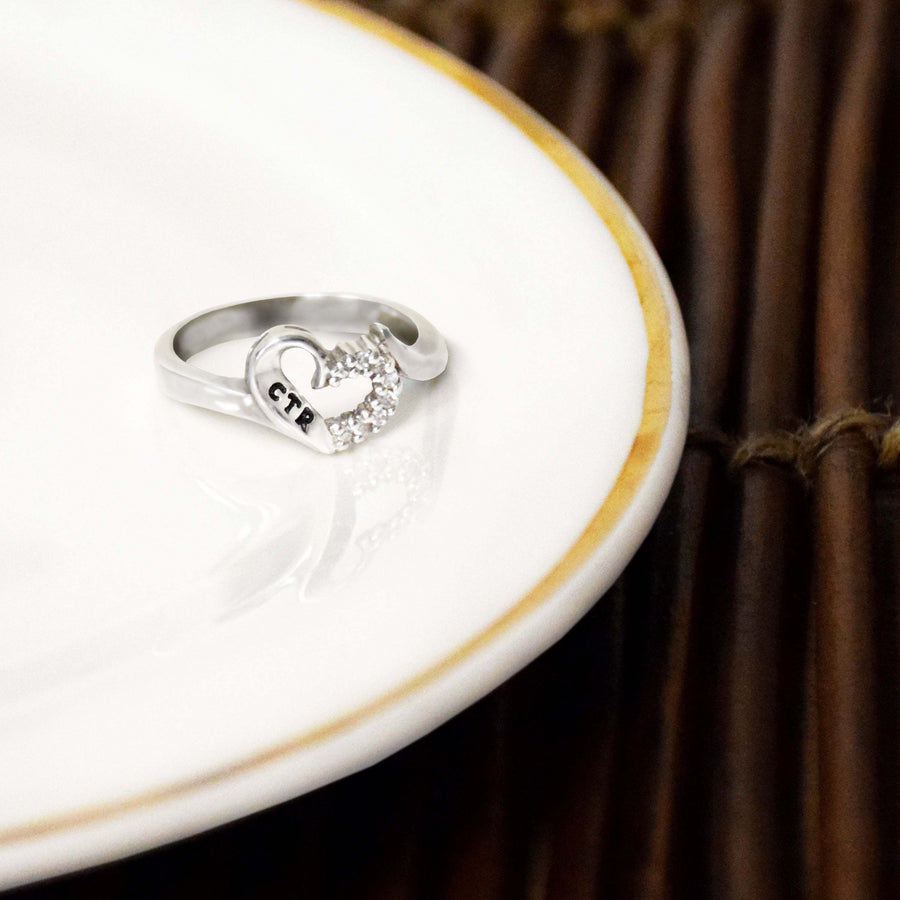 Sweetheart CTR Ring - Sterling Silver