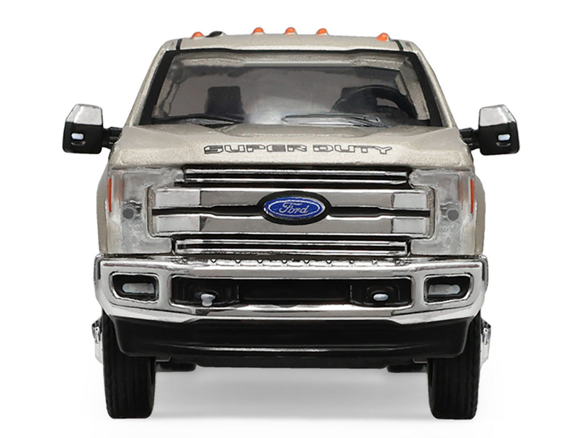 2018 Ford F-350 Dually Pickup Truck White Gold Metallic "Dually Drivers" Series 17 1/64 Diecast Model Car by Greenlight-0