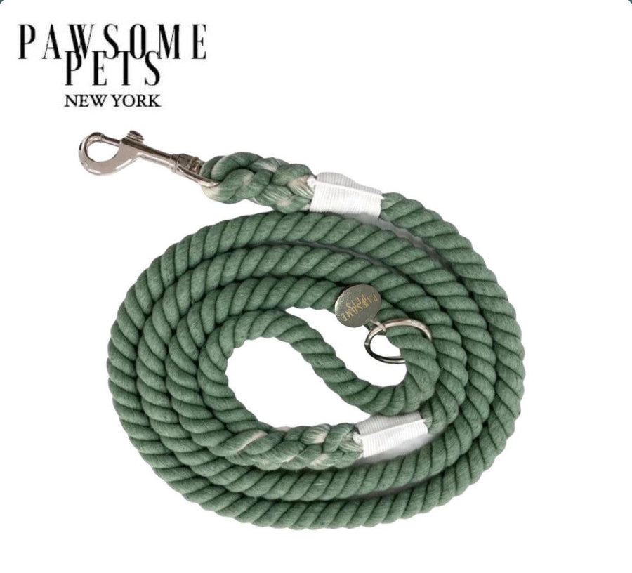 Rope Leash - Emerald Green