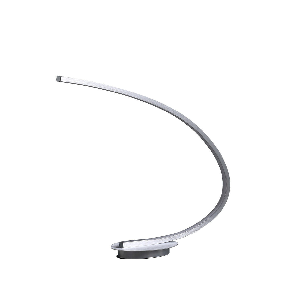 16" Silver Metal Desk Led Table Lamp-0