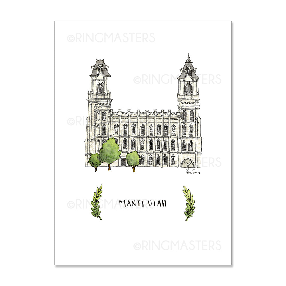 Art, Manti Temple 3x4-0