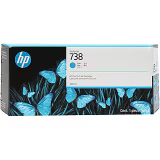 Original HP 738 Standard Yield Matte Black Ink Cartridge, 498N4A-0