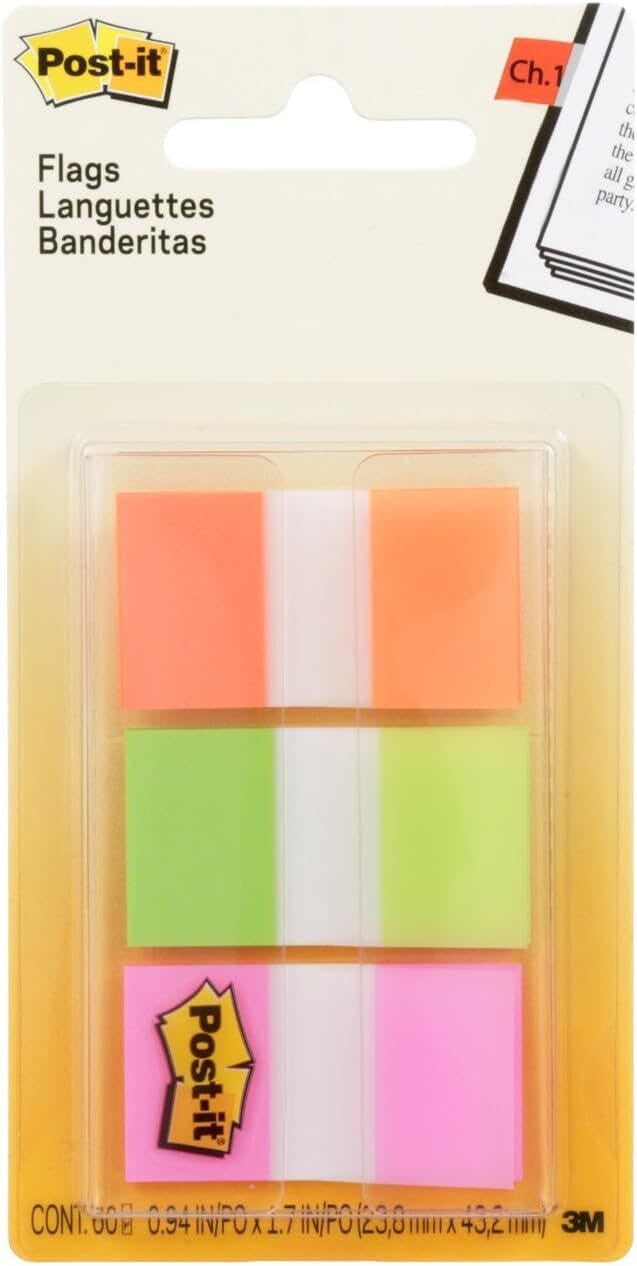 Post-it 60 flags in On-the-Go Dispenser-0