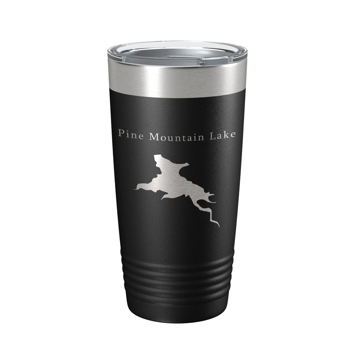Pine Mountain Lake Map Tumbler Travel Mug Insulated Laser Engraved Coffee Cup California 20 oz-5