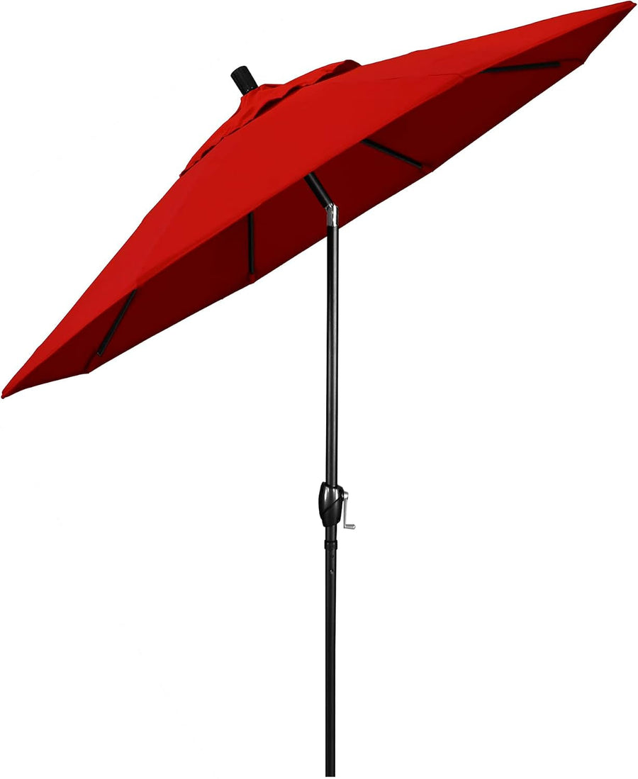 Nine Foot Round Aluminum Patio Umbrella Crank Lift