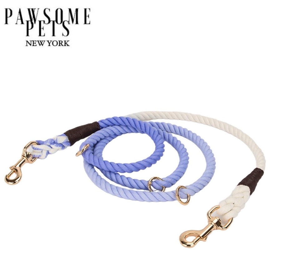 HANDS FREE DOG ROPE LEASH - OMBRE LIGHT PURPLE