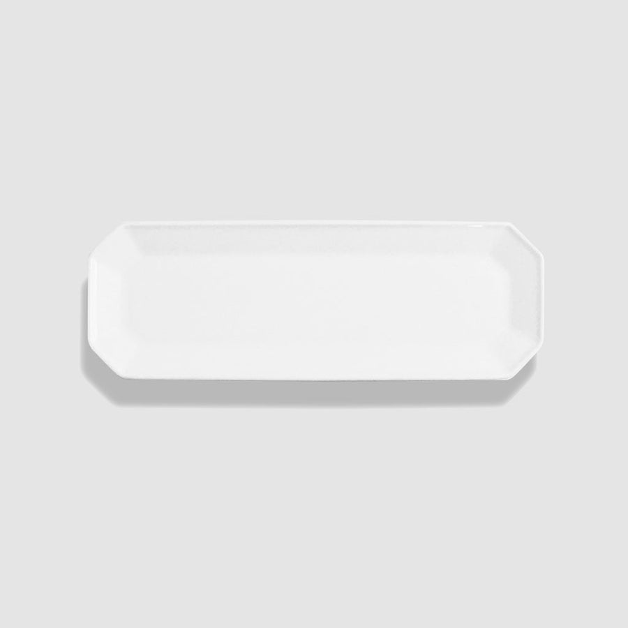 White Rectangular Serving Tray, 262 × 91 mm