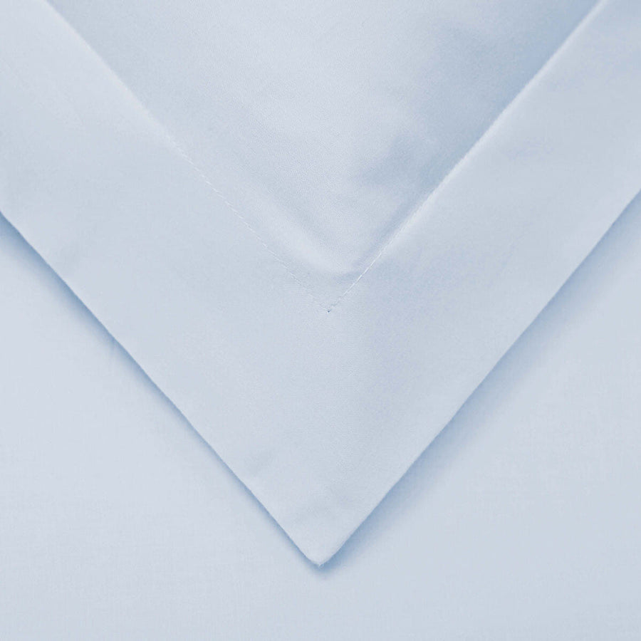 Light Blue Queen Cotton Blend 1000 Thread Count Washable Duvet Cover Set