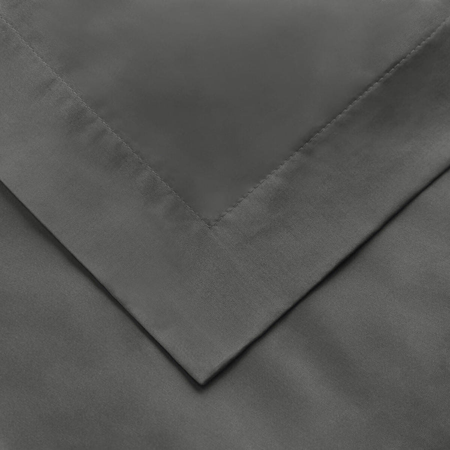 Gray King Cotton Blend 1500 Thread Count Washable Duvet Cover Set