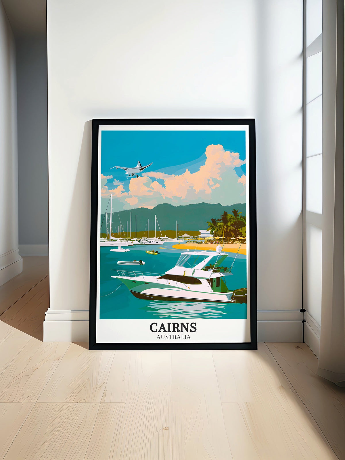 Cairns Art Print - Lizard Island Wall Art - North Queensland Artworrk - Cairns Poster Print - Australia Travel Poster-0