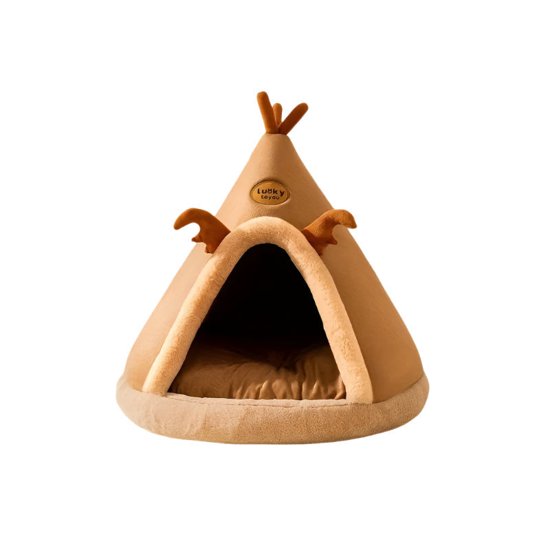 Cartoon Reindeer Pet Tent Dog Cat House-0