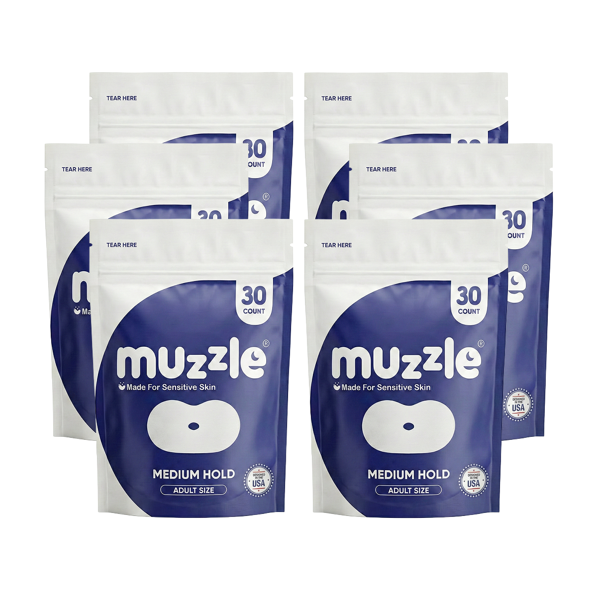 Adult Extra Sensitive Tape (Medium Hold) 6 Pack-0