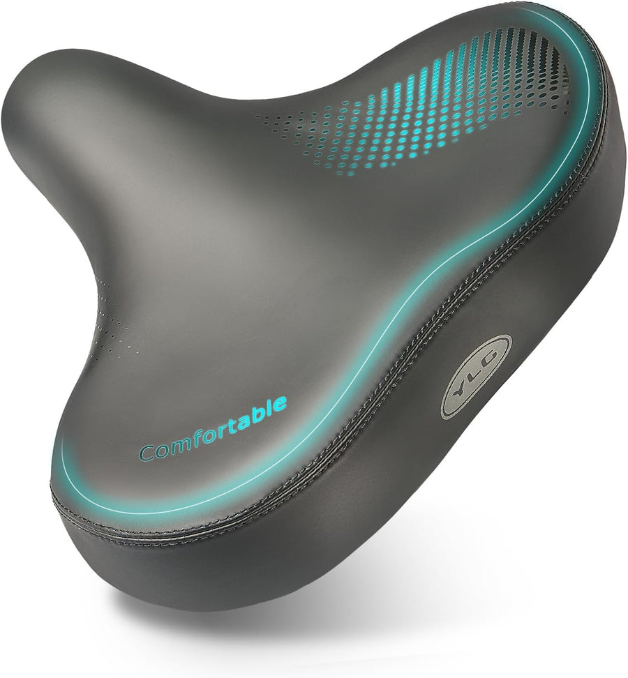 YLG YS9 Wide Bike Saddle with Spring Suspension