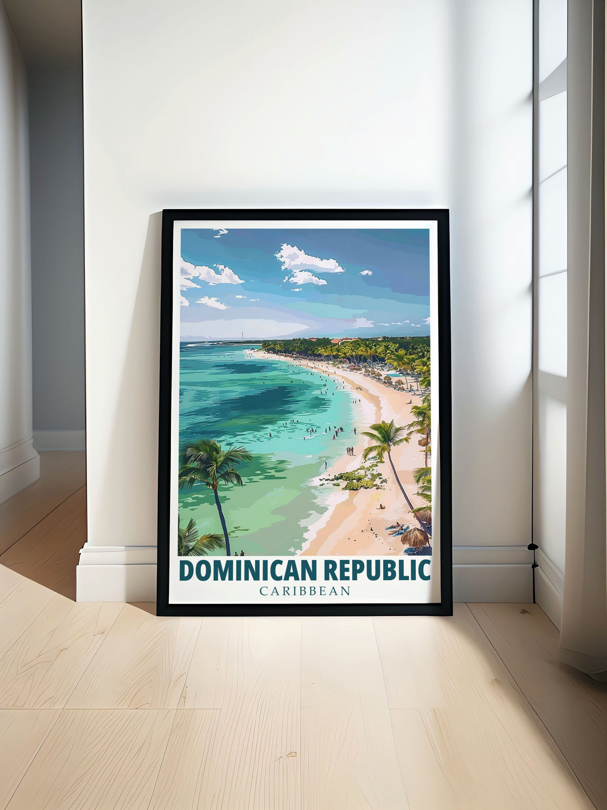 Dominican Republic Art - Punta Cana Travel Posters - Caribbean Vintage Prints-0