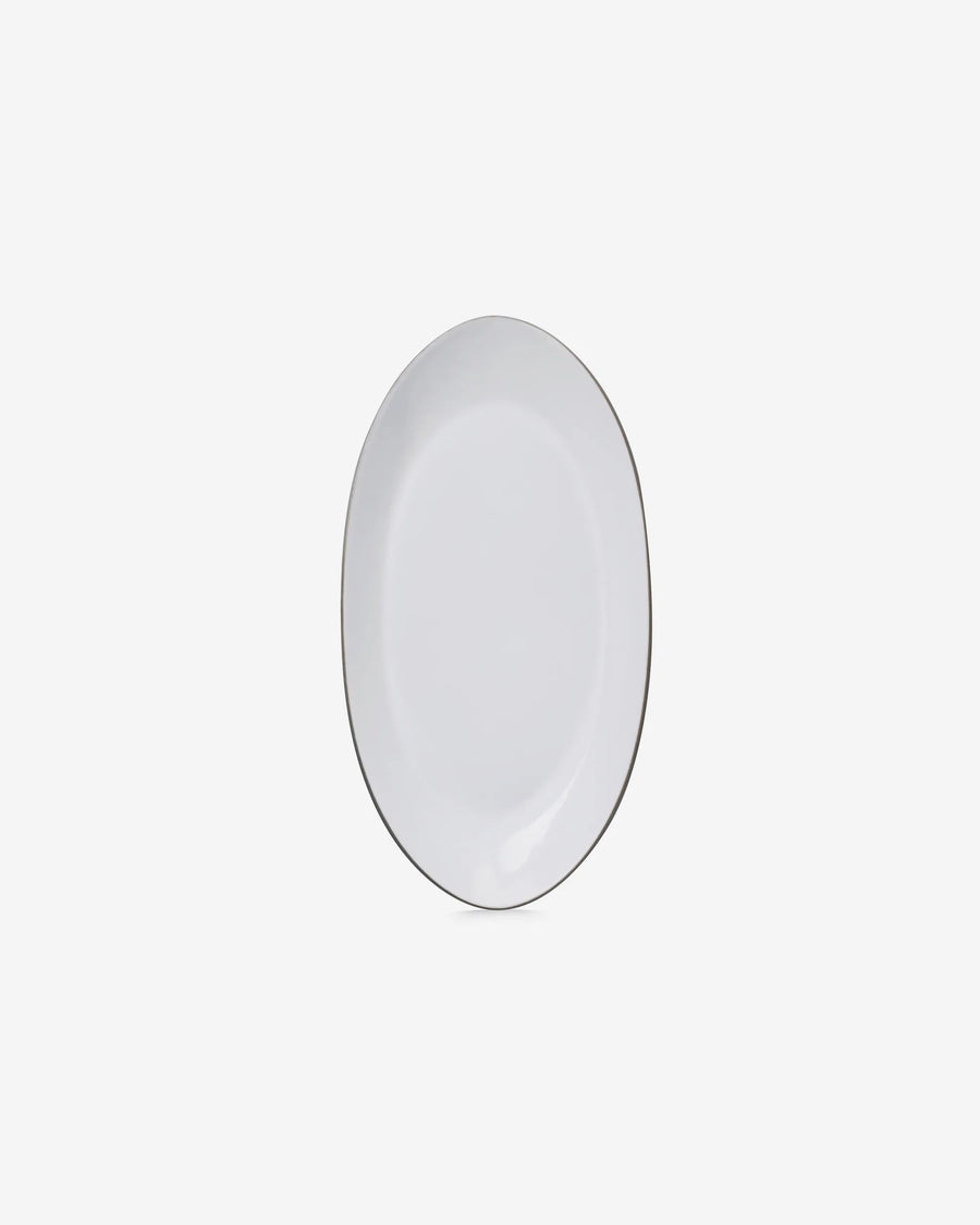Revol Equinoxe Oblong Plate 24cm - White Cumulus
