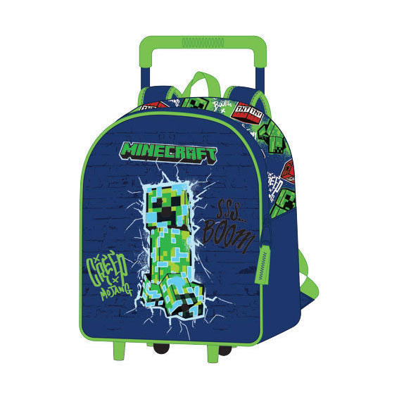 Minecraft 3D Trolley Rugzak - 32x11x26cm-0