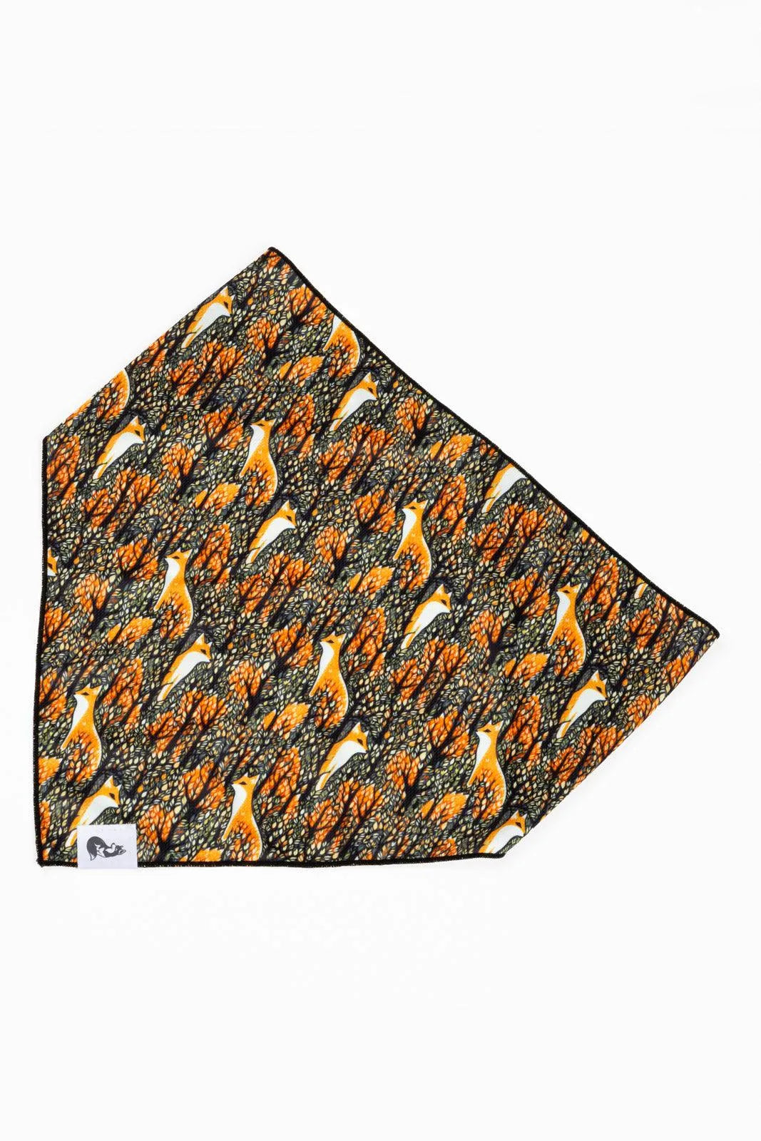 Foxes in Fall Dog Bandana-0